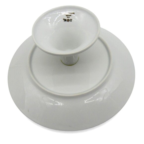 JKW BAVARIA Floral Cake Stand Pedestal Dessert Germany Vintage 10" - Picture 8 of 10